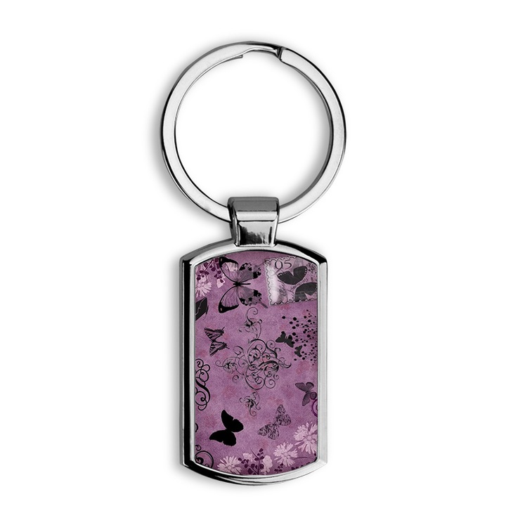 Pillangó mintás fém kulcstartó 3