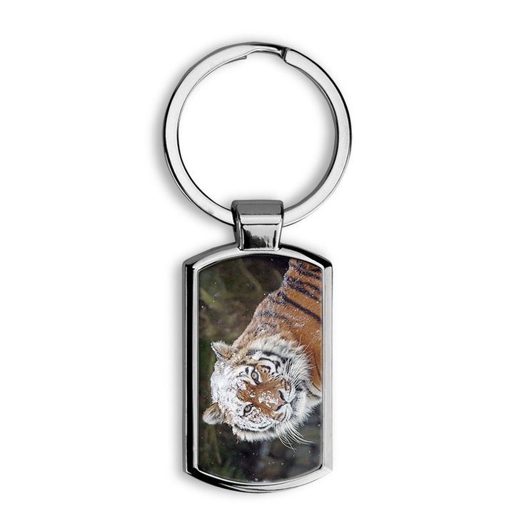 Trendi nő mintás fém kulcstartó