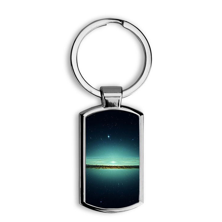 Világűr mintás fém kulcstartó 2