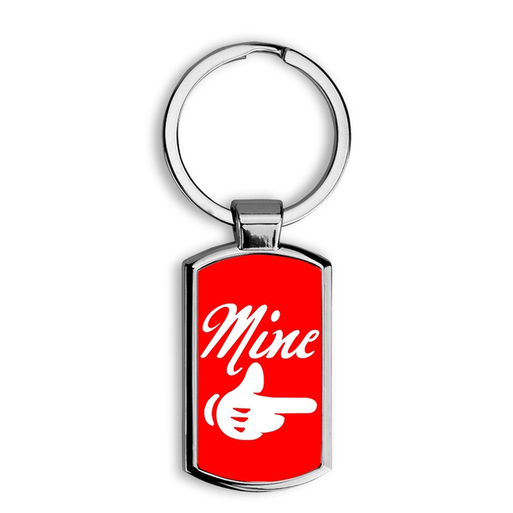 Mine mintás fém kulcstartó 2