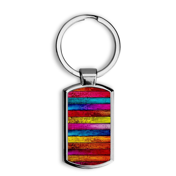 Fa mintás fém kulcstartó 4