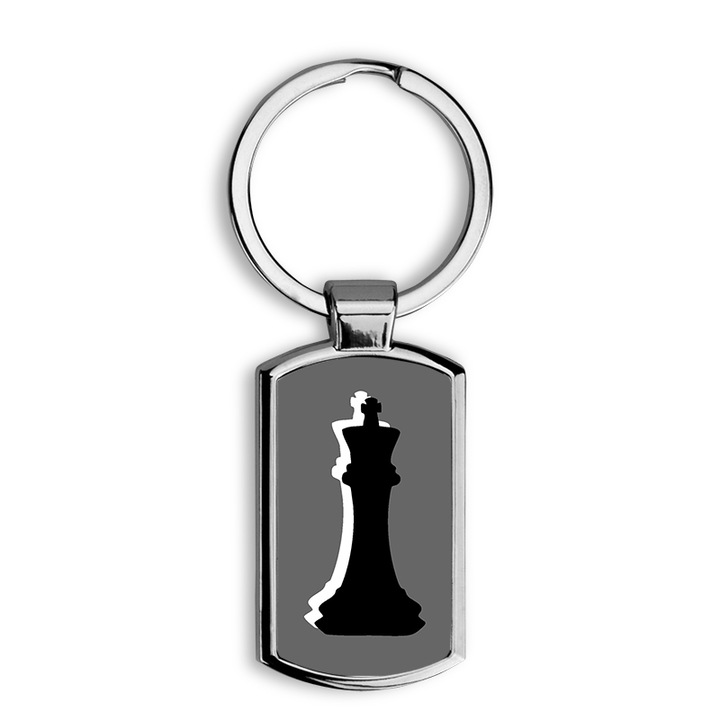 Királynő mintás fém kulcstartó