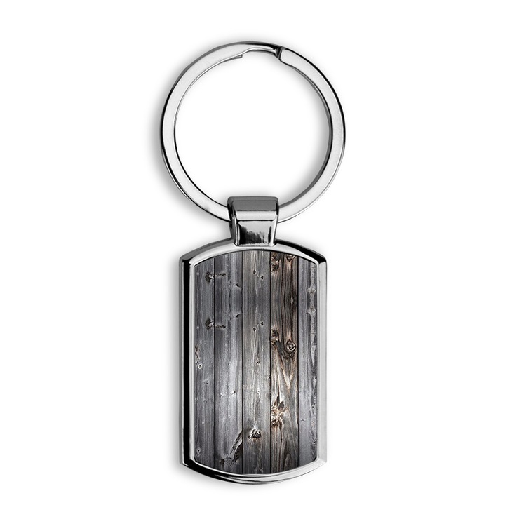 Fa mintás fém kulcstartó 3