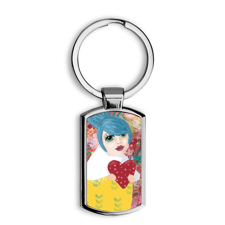 Real Madridos apuka mintás fém kulcstartó