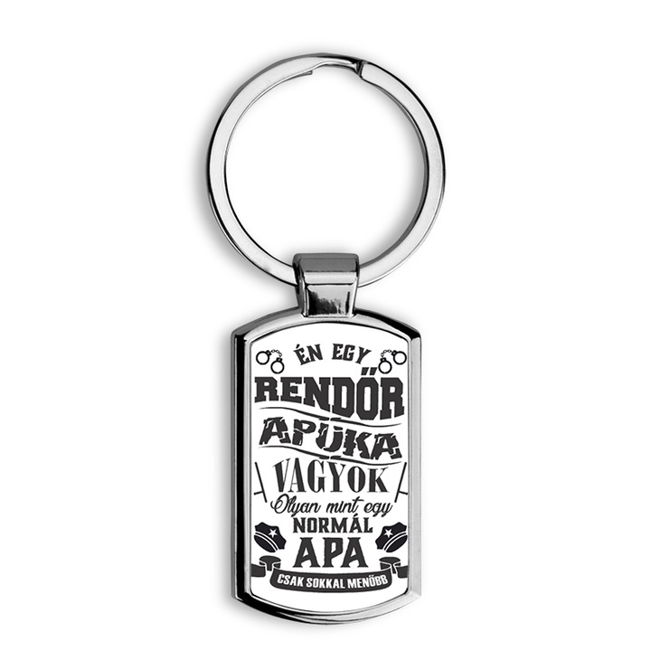 Smiley mintás fém kulcstartó 1