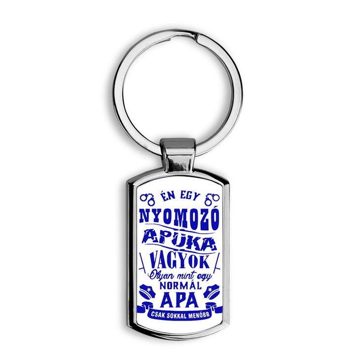 Nyár mintás fém kulcstartó 2