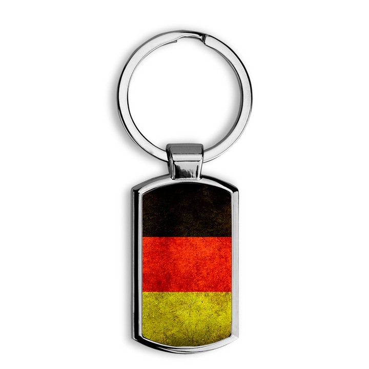 Német zászló mintás fém kulcstartó