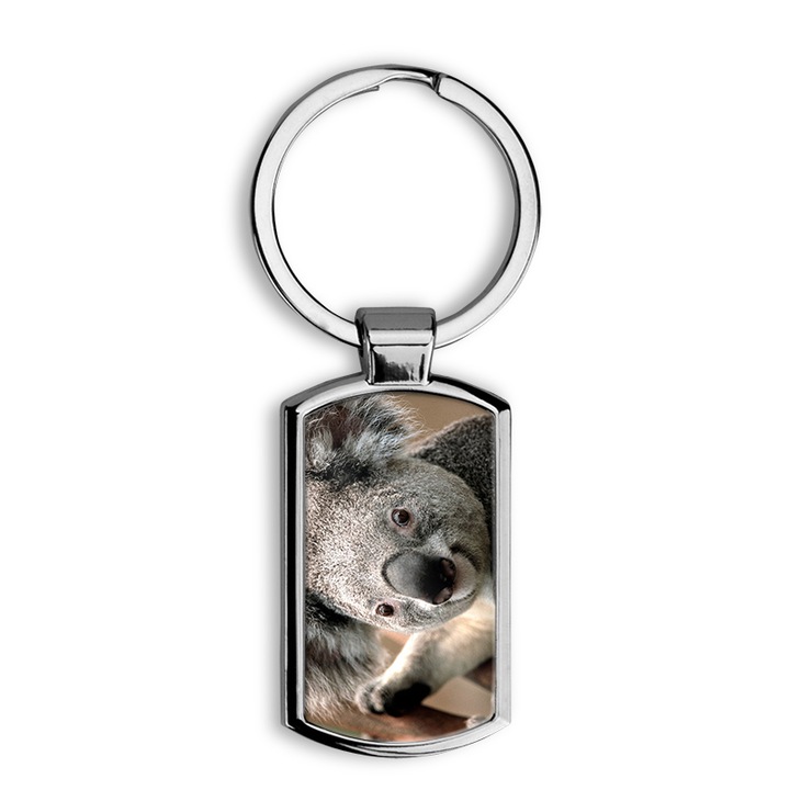 Koala mintás fém kulcstartó