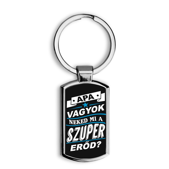Apa vagyok mintás fém kulcstartó 2