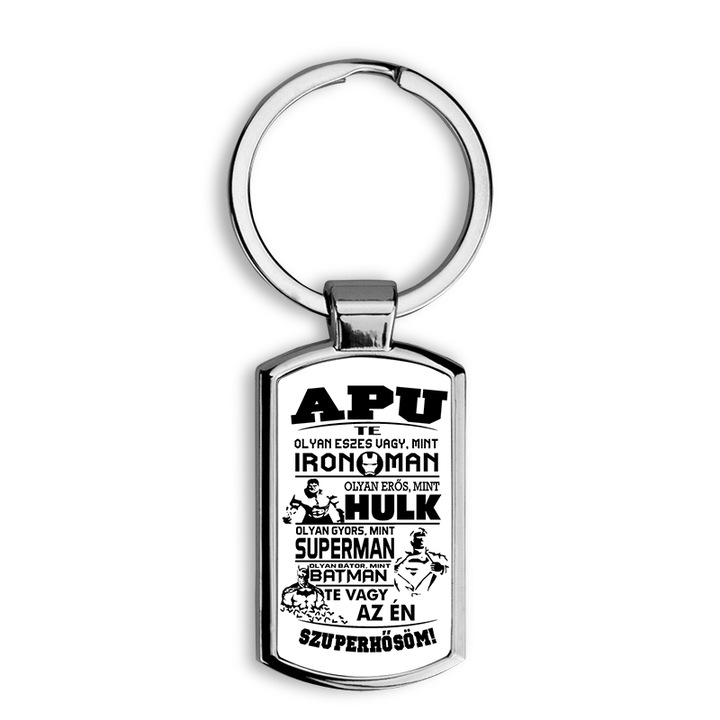 Színvilág mintás fém kulcstartó