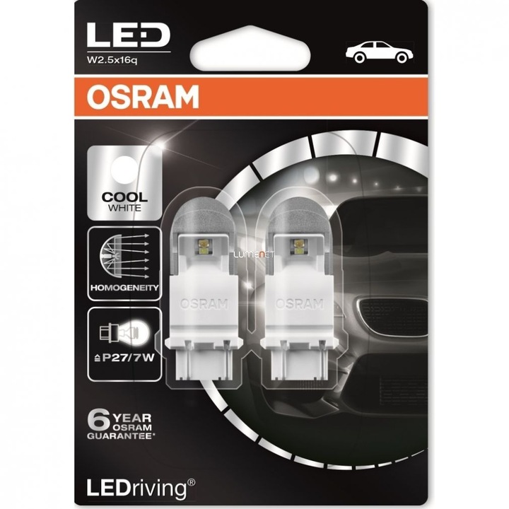 Osram LEDriving Premium 3557CW-02B W2,5x16q Cool White P27/7W (3157) 2db/bliszter
