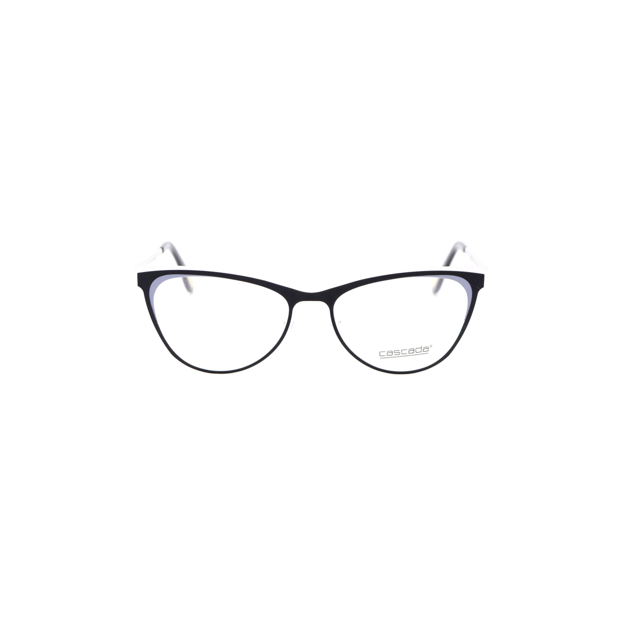 Rame ochelari de vedere, Cascada, Dama, 6737, 51mm, Negru/Alb