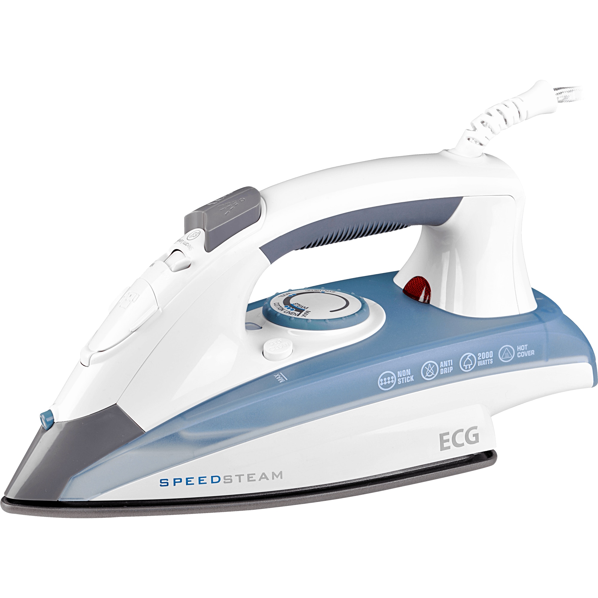 Fier de calcat ECG NZ 190, talpa otel inoxidabil, 2000 W, abur 80 g/ min
