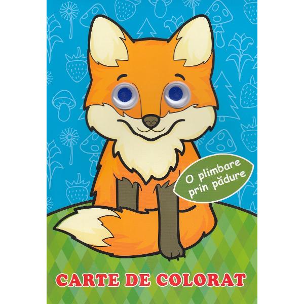 O plimbare prin padure. Carte de colorat