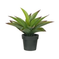 plante artificiale decorative aloe vera cu frunze verzi in ghiveci din plastic inaltime 24 cm topi toy imagen 51_1_
0
