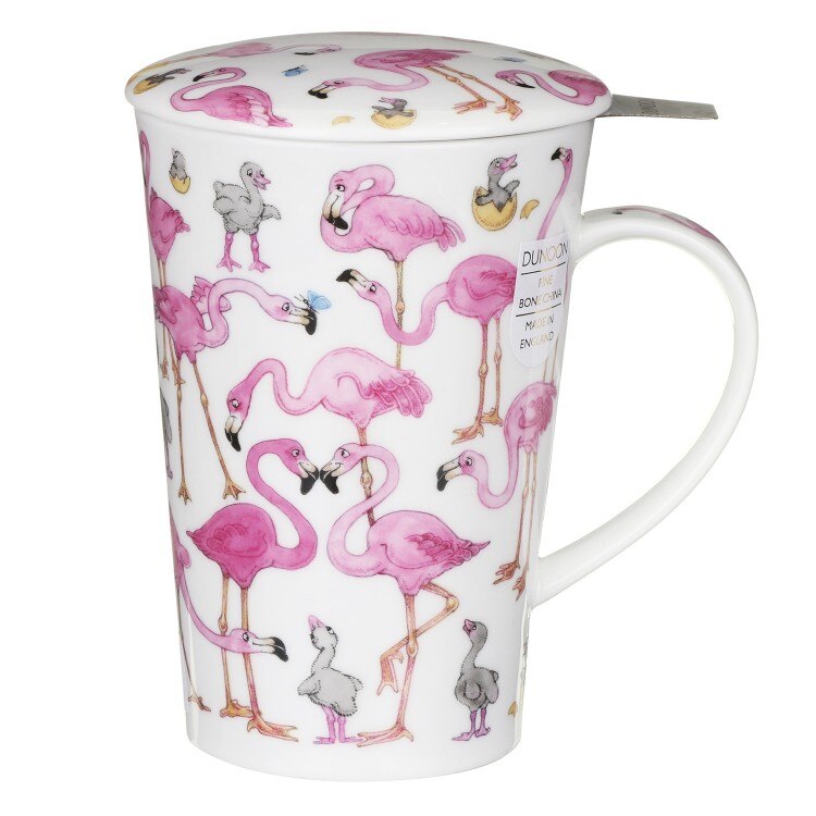 Cana cu sita si capac - Shetland - Flamboyance , Portelan, 440 ml