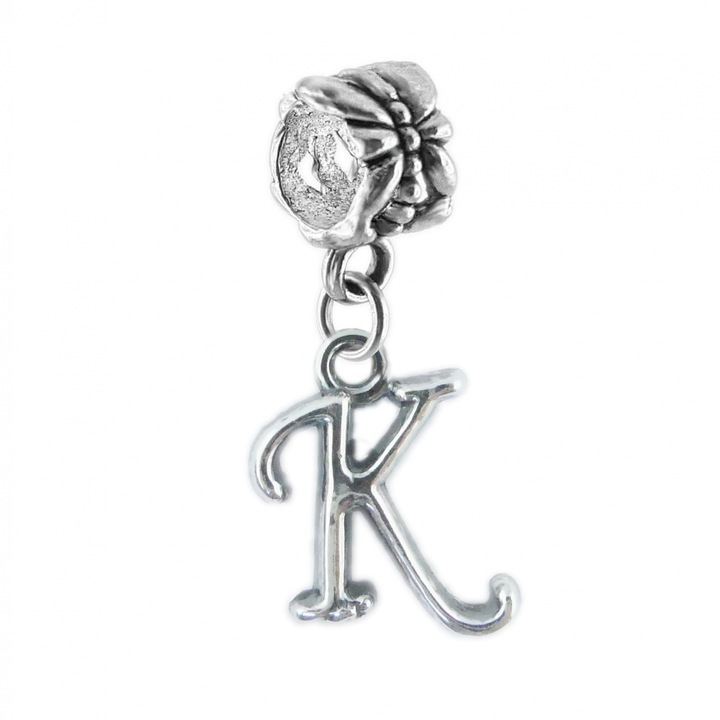 Charm argint Litera K 9223155 Dras
