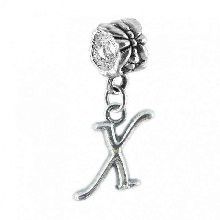 Charm ezüst Letter X 9233145 Dras