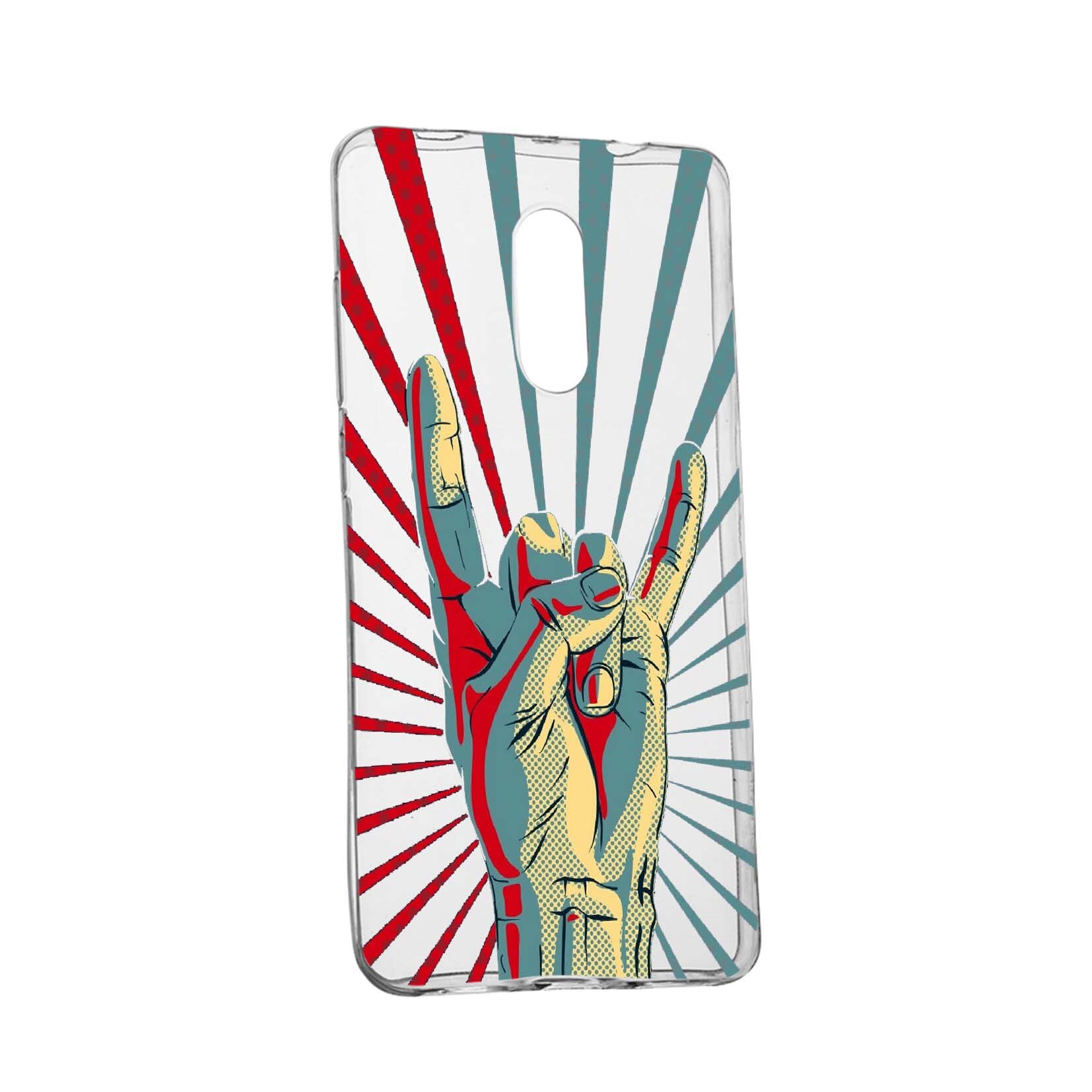 Husa de protectie Rock Music, pentru Xiaomi Redmi 8A, rezistenta la uzura, anti-alunecare, din silicon Premium, 530