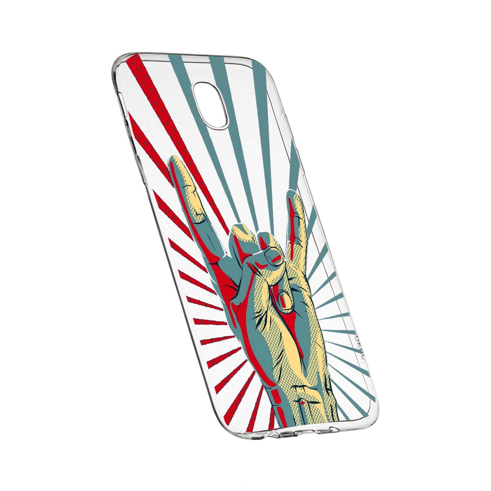 Husa de protectie Rock Music, pentru Samsung Galaxy J5 2017, rezistenta la uzura, anti-alunecare, din silicon Premium, 530