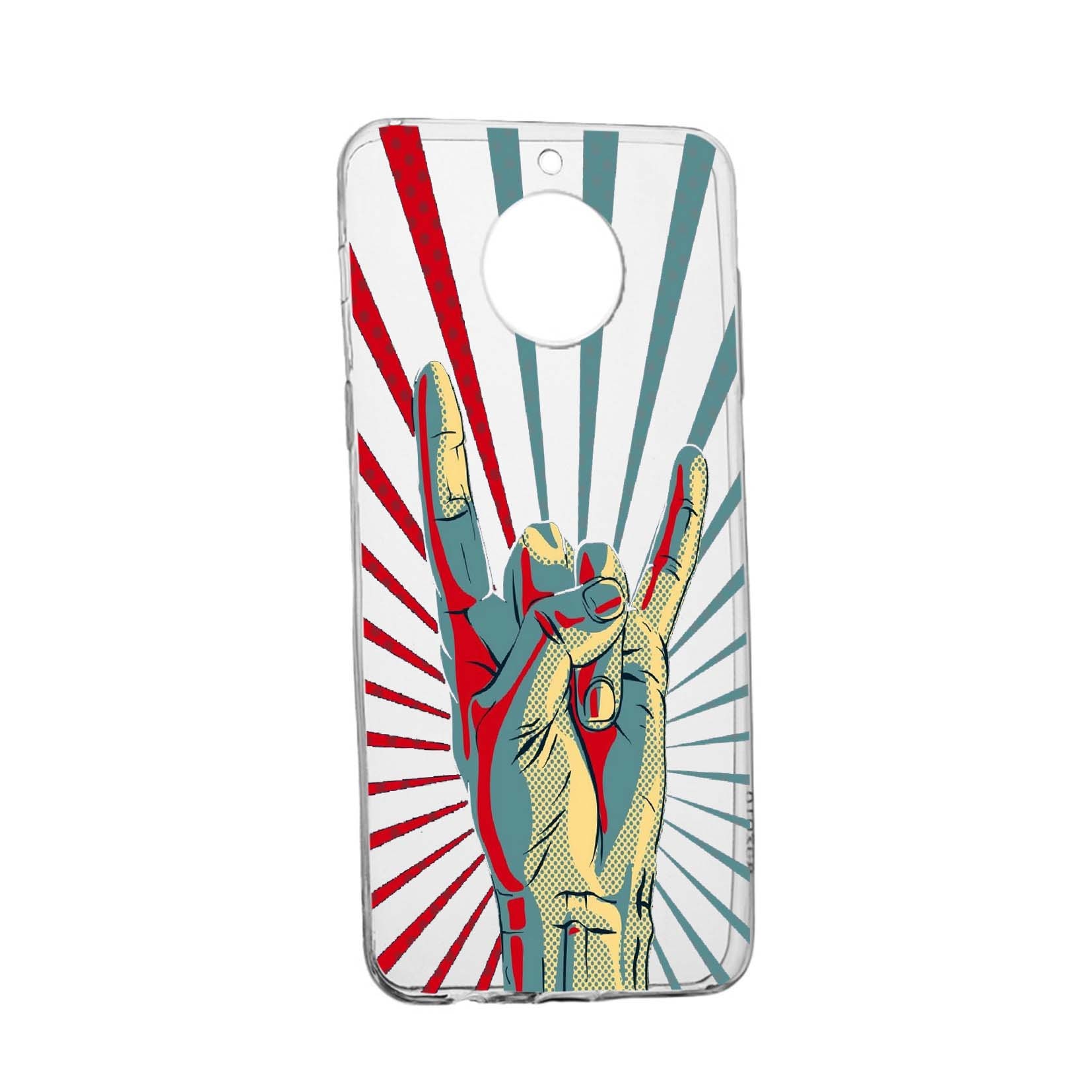 Husa de protectie Rock Music, pentru Motorola Moto G6 PLAY, rezistenta la uzura, anti-alunecare, din silicon Premium, 530