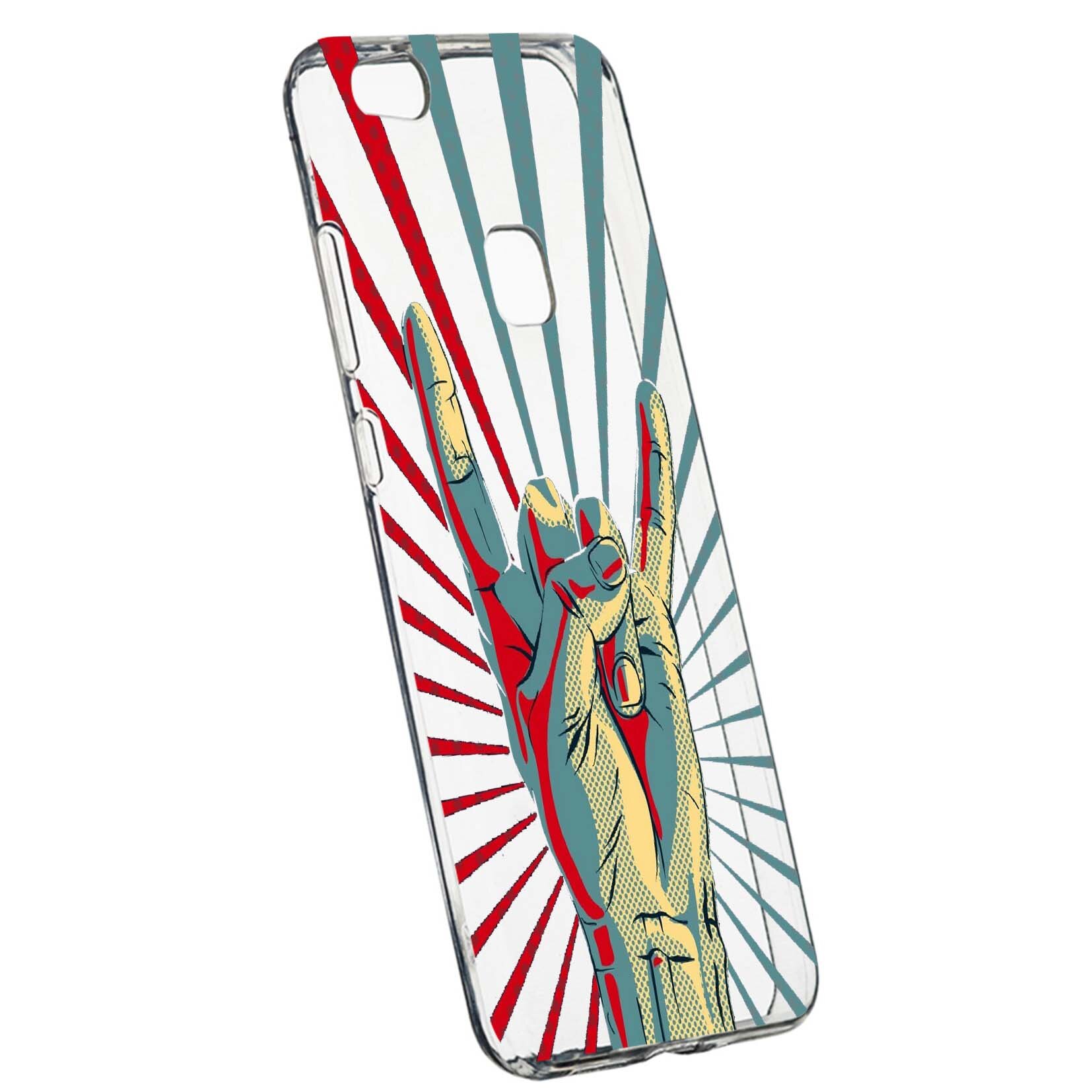 Husa de protectie Rock Music, pentru Huawei Honor 8X/ View 10 Lite, rezistenta la uzura, anti-alunecare, din silicon Premium, 530