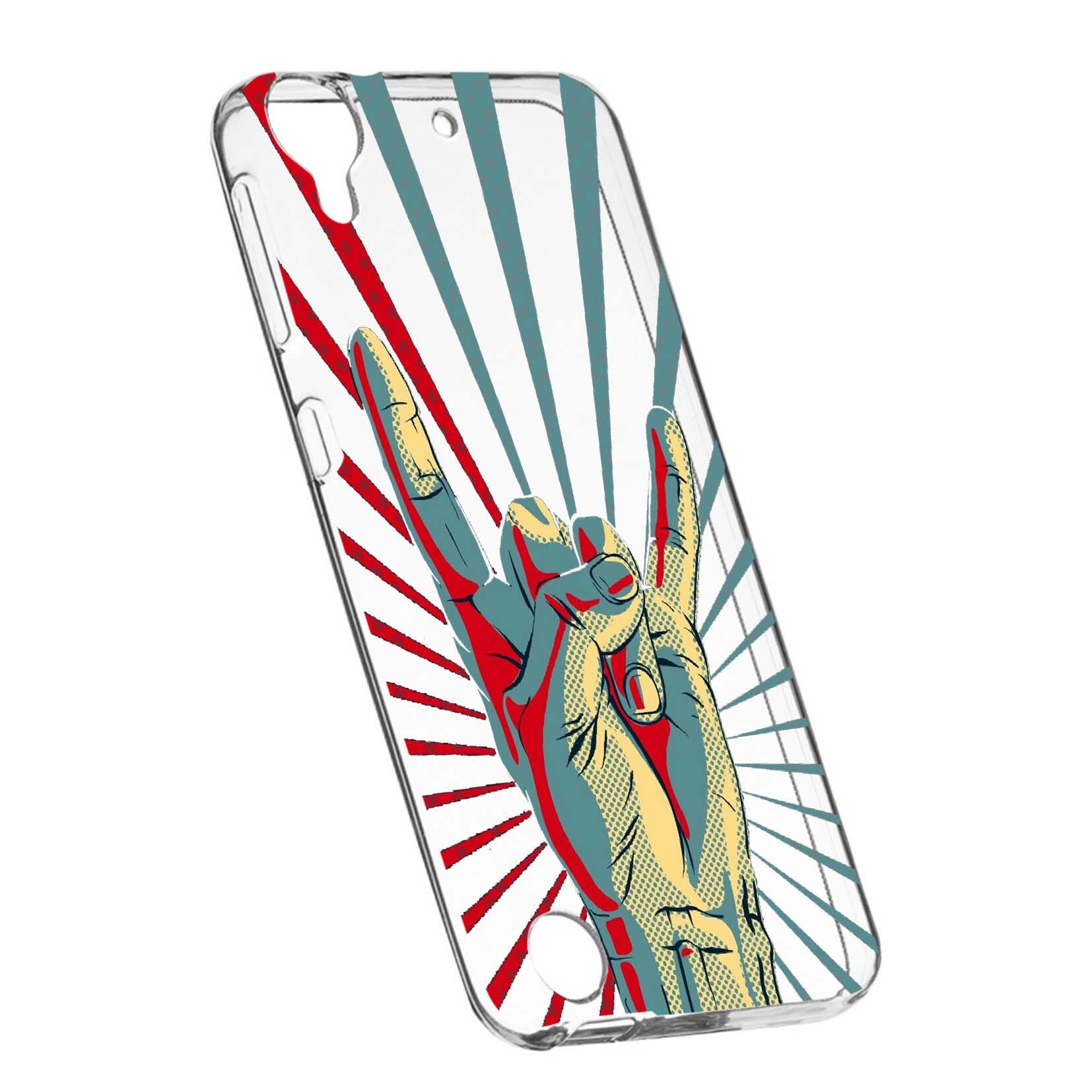 Husa de protectie Rock Music, pentru HTC Desire 825 / 10 Lifestyle, rezistenta la uzura, anti-alunecare, din silicon Premium, 530