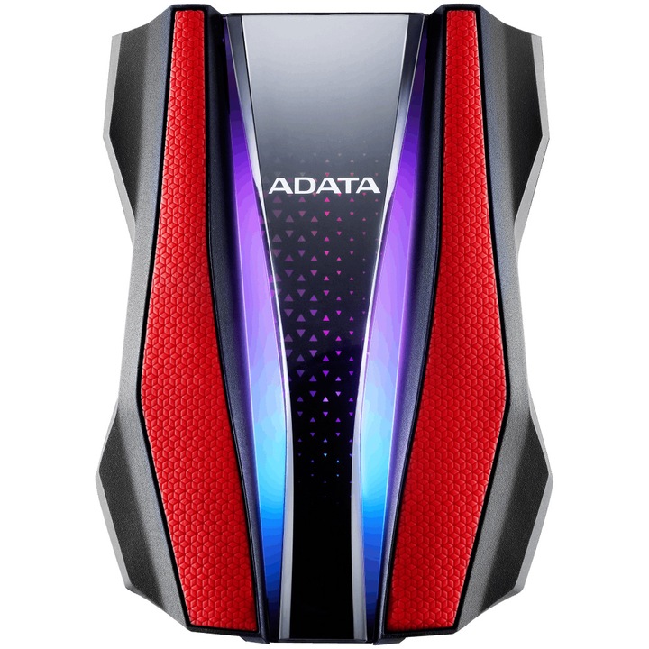 Външен хард диск ADATA HD770G, 1TB, Червен, USB 3.2