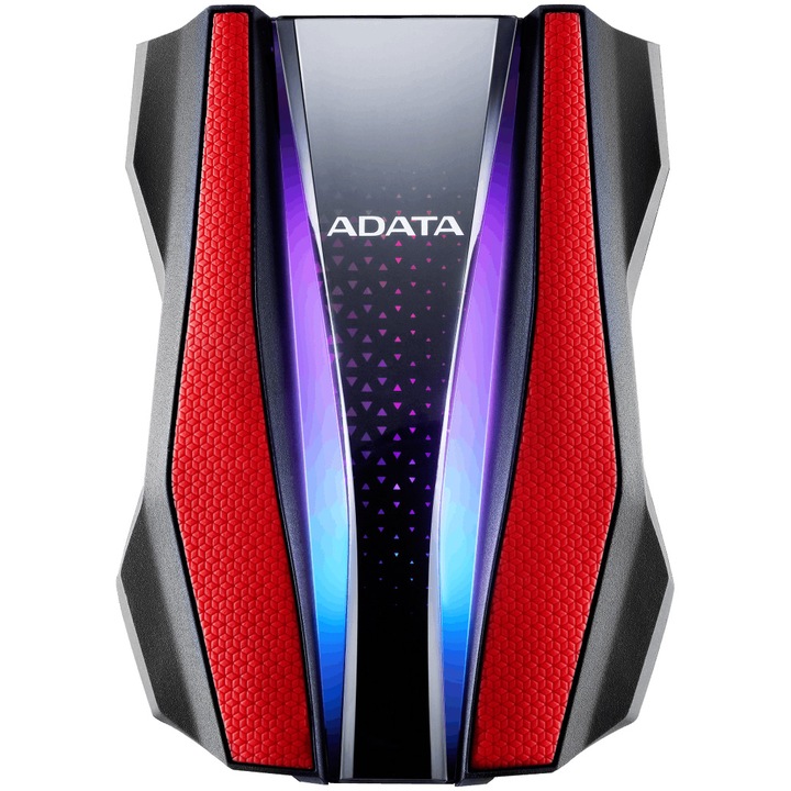 Външен хард диск ADATA HD770G, 2TB, Червен, USB 3.2