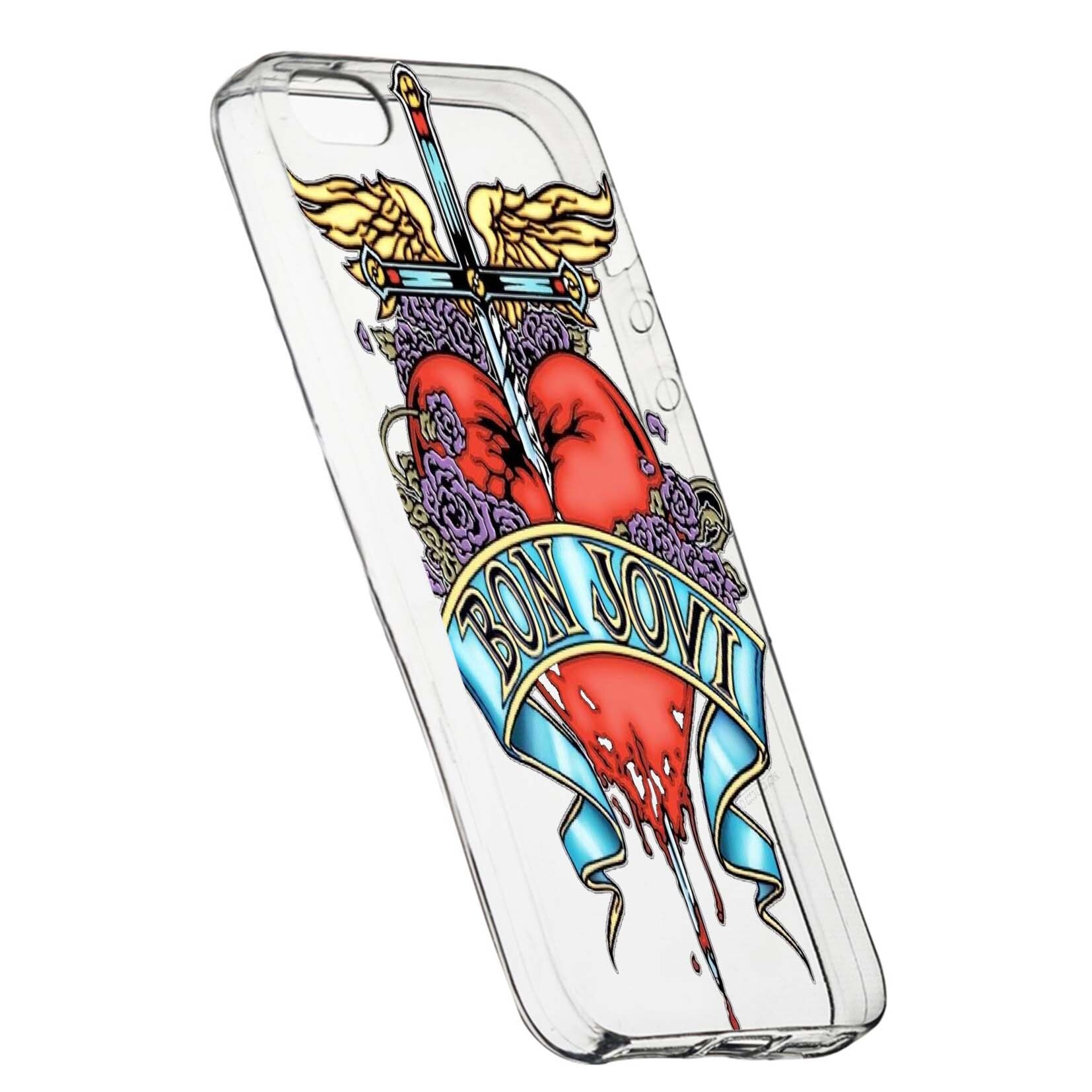 Husa de protectie Bon Jovi, pentru Apple iPhone 5 / 5S / SE, rezistenta la uzura, anti-alunecare, din silicon Premium, 533