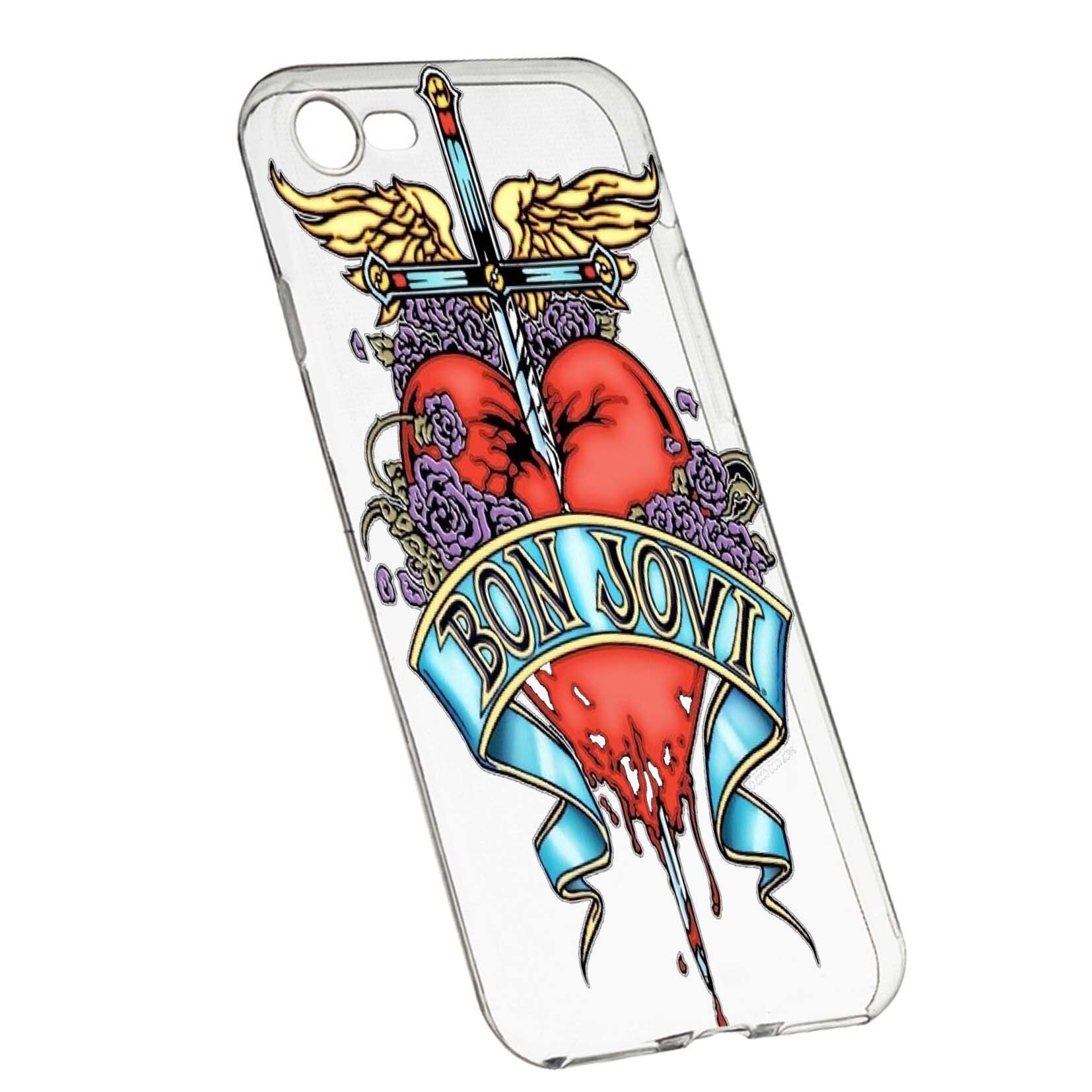 Husa de protectie Bon Jovi, pentru Apple iPhone 6 / 6S, rezistenta la uzura, anti-alunecare, din silicon Premium, 533