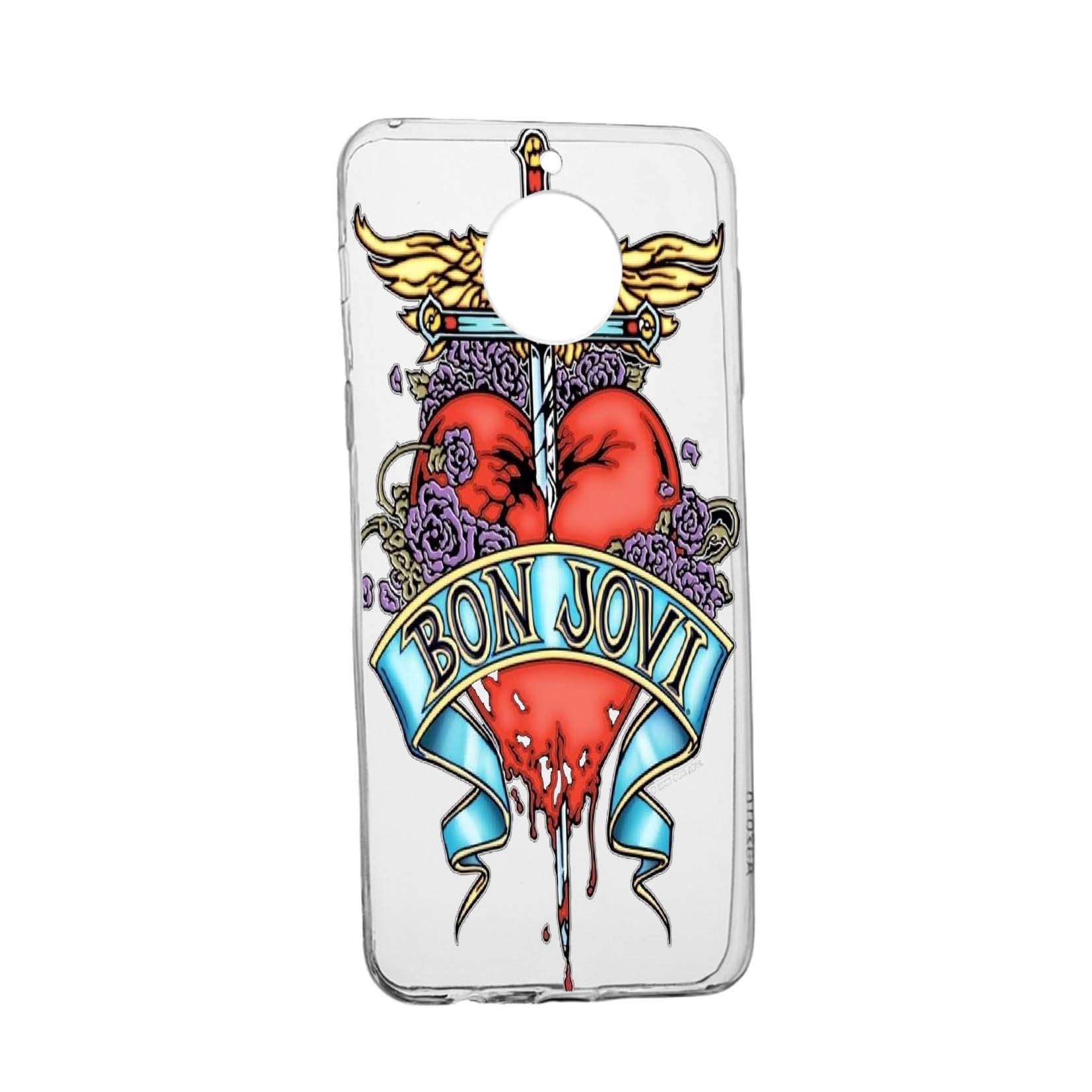 Husa de protectie Bon Jovi, pentru Motorola Moto E5 Plus, rezistenta la uzura, anti-alunecare, din silicon Premium, 533