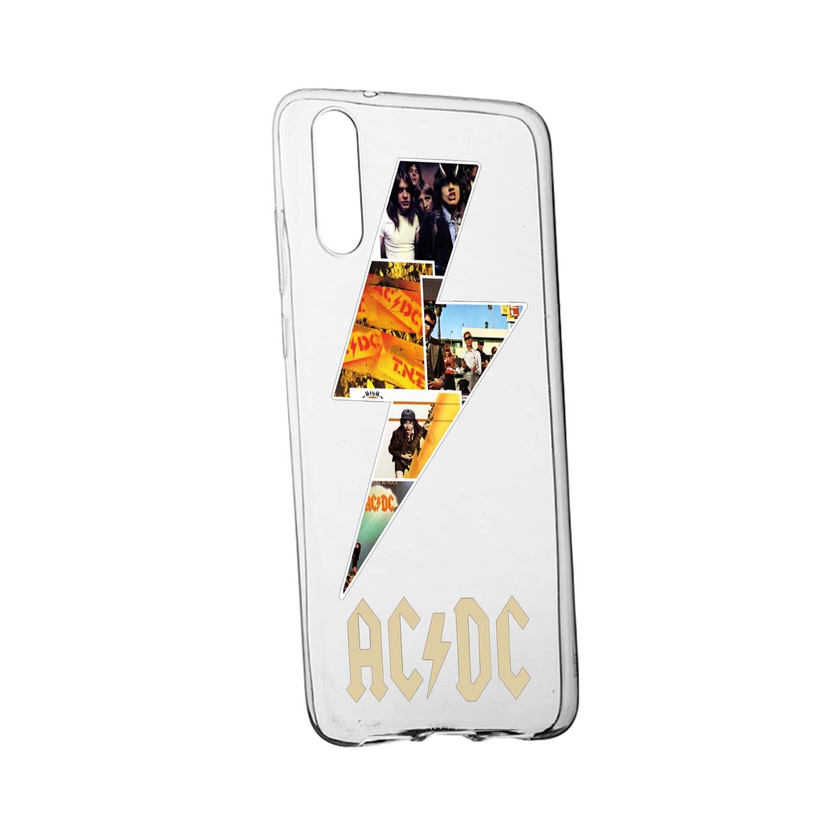 Husa de protectie AC/DC, pentru Samsung Galaxy A10, rezistenta la uzura, anti-alunecare, din silicon Premium, 534
