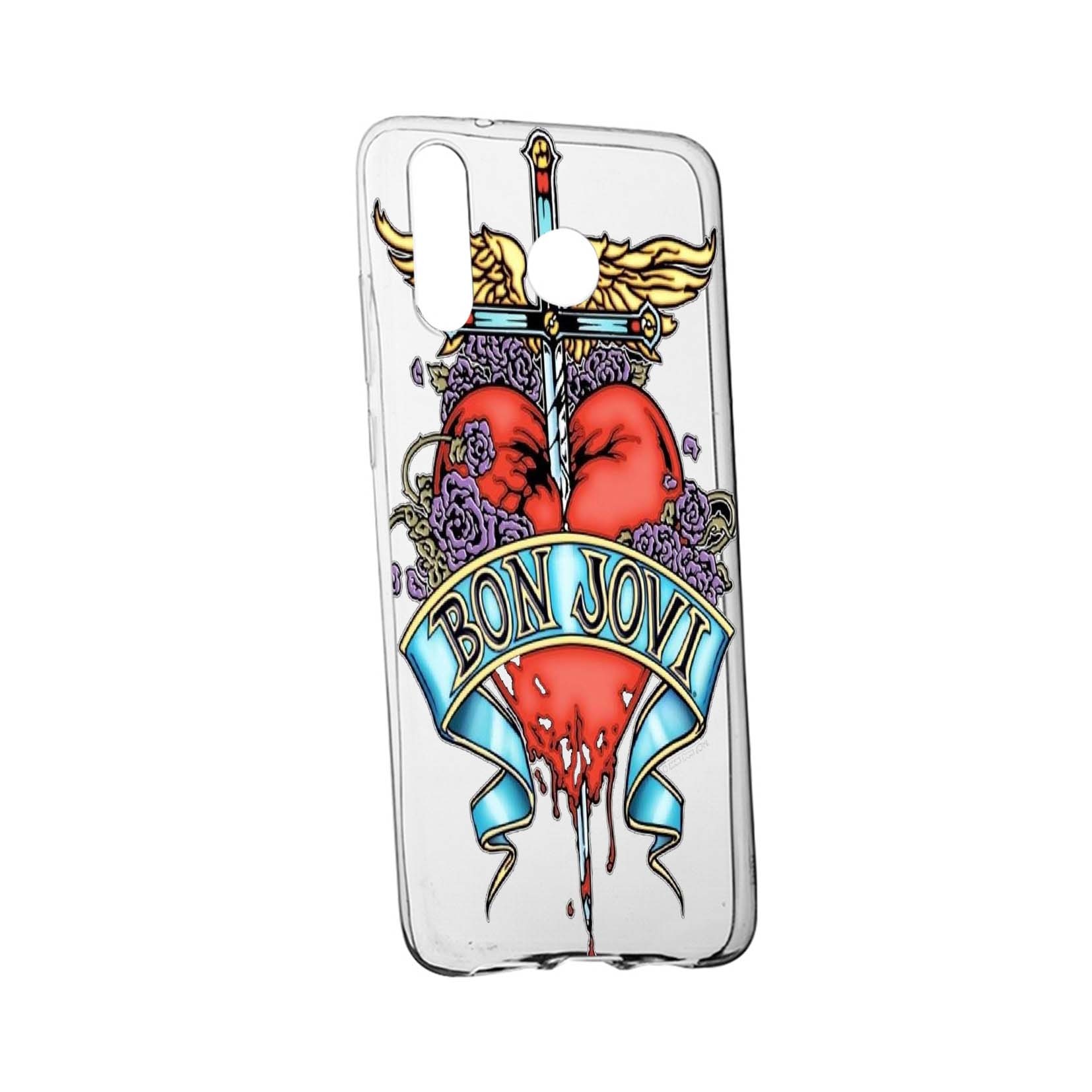 Husa de protectie Bon Jovi, pentru Huawei P20 Lite 2019, rezistenta la uzura, anti-alunecare, din silicon Premium, 533