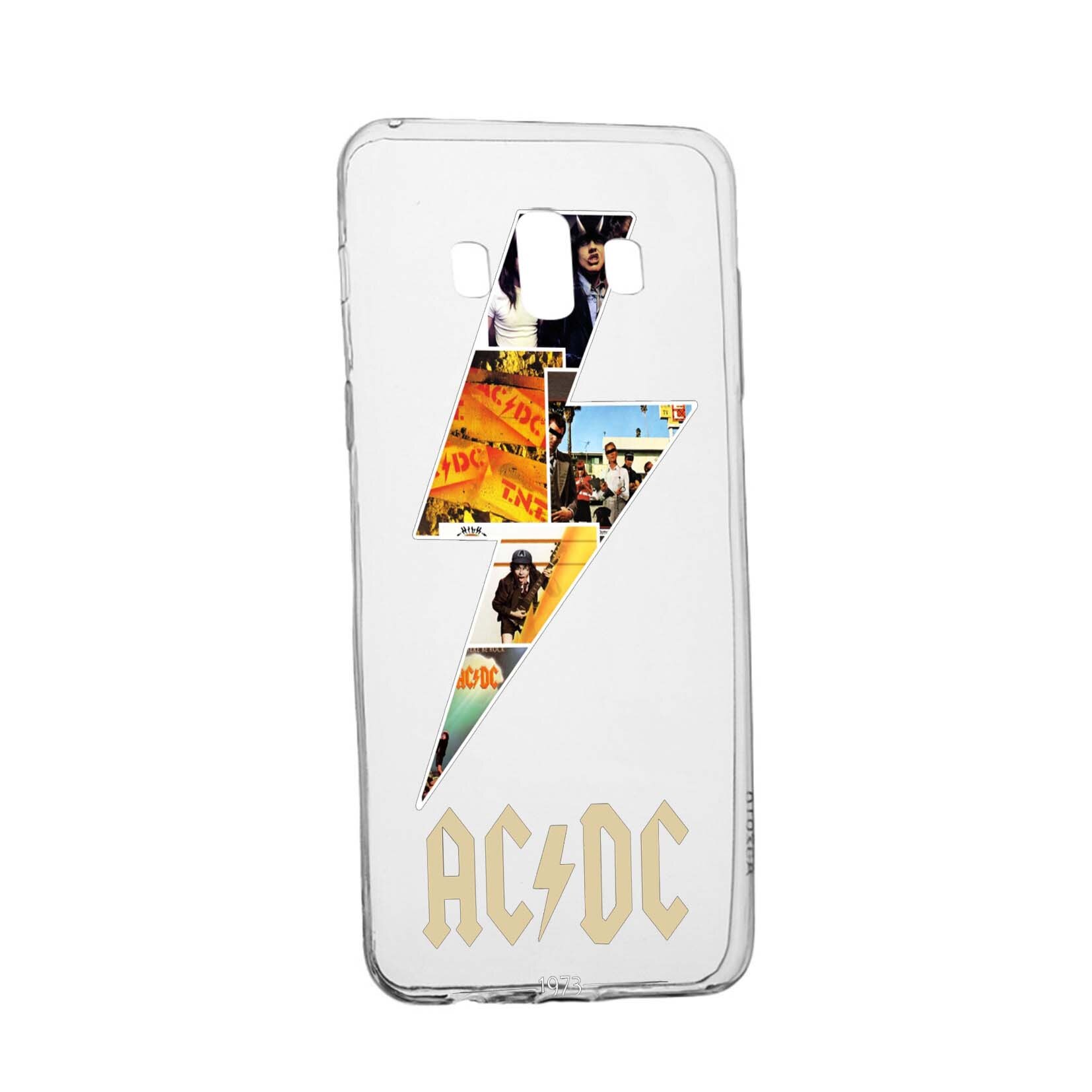 Husa de protectie AC/DC, pentru Samsung Galaxy J6 Plus 2018, rezistenta la uzura, anti-alunecare, din silicon Premium, 534