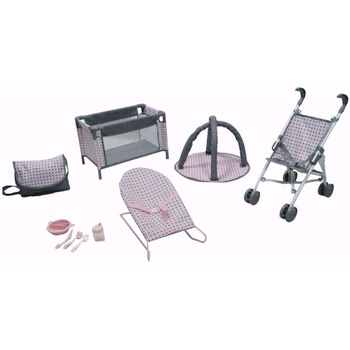 Set Complet Carut , Patut ,Loc de Joaca , Leagan si Accesorii pentru Papusi - My Baby Travelling Set - Ambalaj 60 x 31 CM Set Complet Carut , Patut ,Loc de Joaca , Leagan si Accesorii pentru Papusi - My Baby Travelling Set - Ambalaj 60 x 31 CM