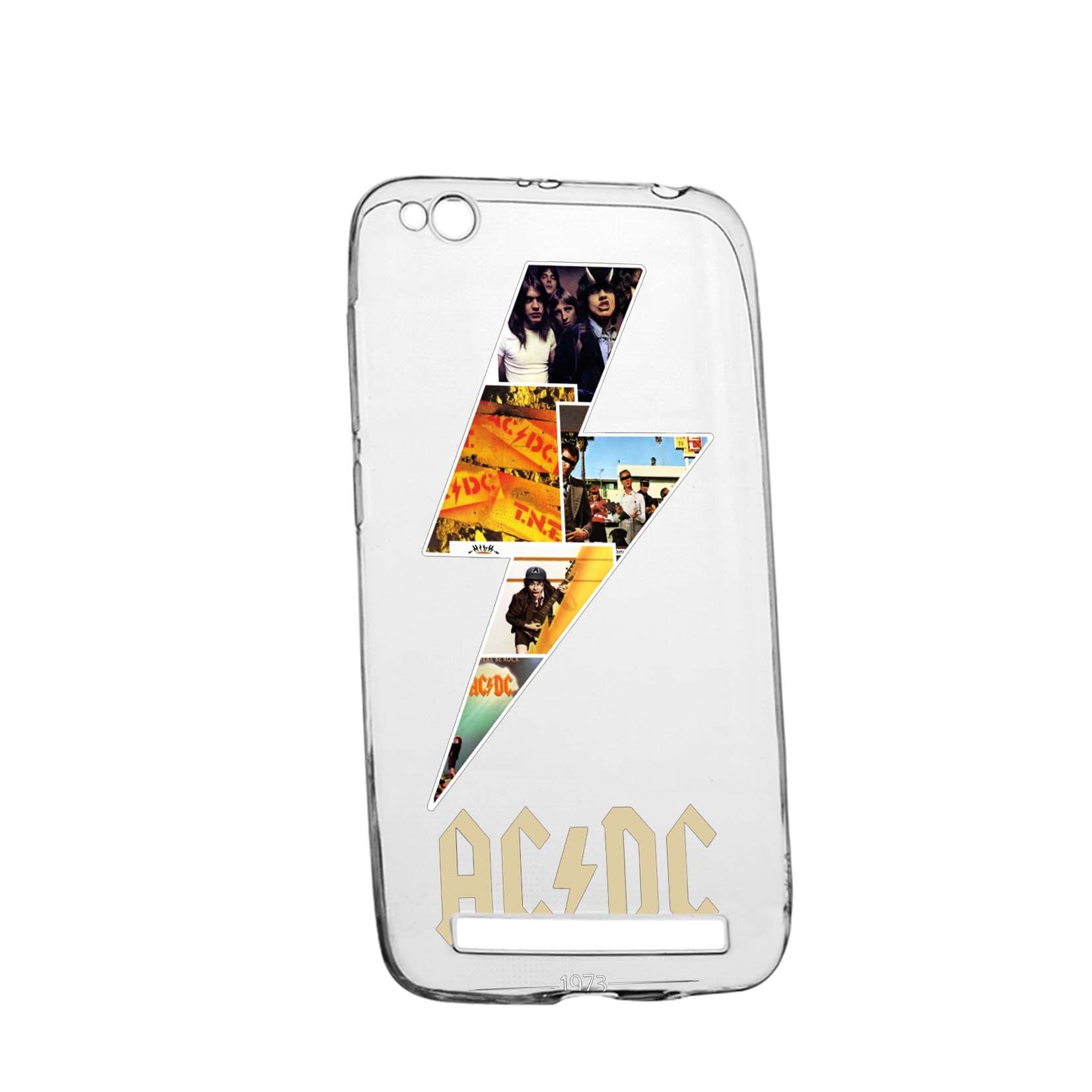 Husa de protectie AC/DC, pentru Xiaomi Redmi 4A, rezistenta la uzura, anti-alunecare, din silicon Premium, 534