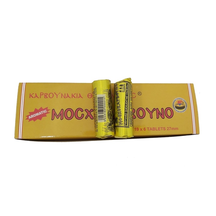 Set carbune cu parfum de tamaie 27 mm 19 role/set