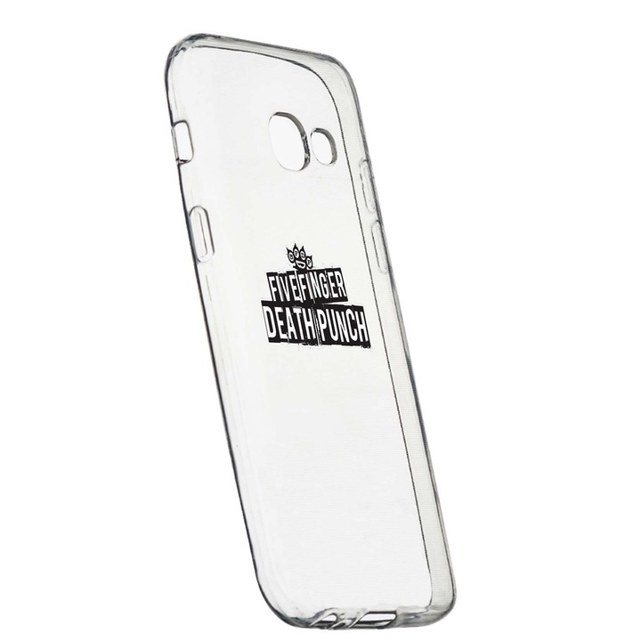 Husa de protectie Five FInger Death Punch, pentru Samsung Galaxy J4 Plus 2018, rezistenta la uzura, anti-alunecare, din silicon Premium, 536