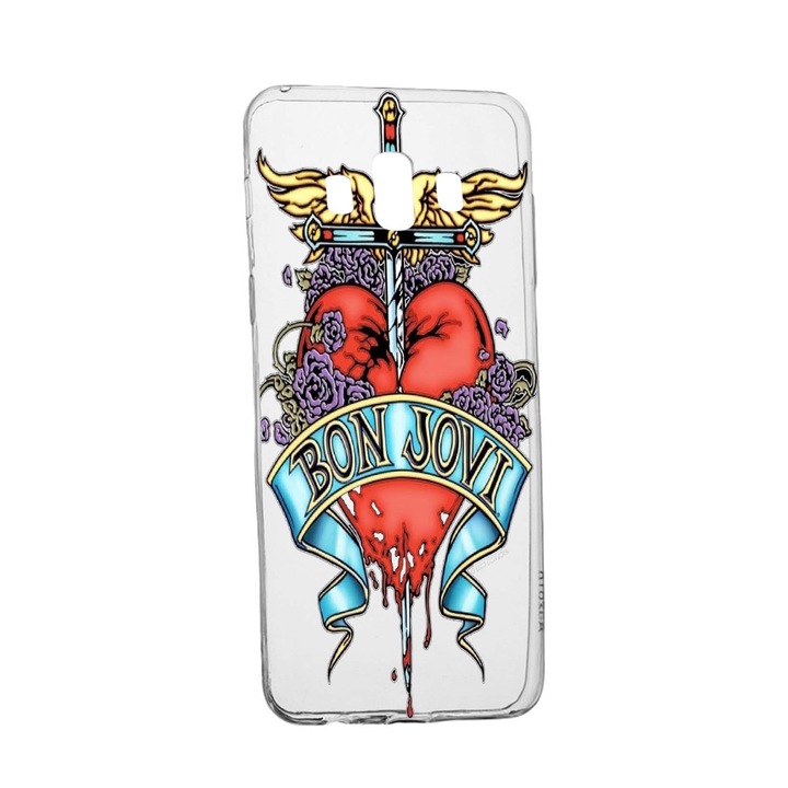 Husa de protectie Bon Jovi, pentru Samsung Galaxy J6 Plus 2018, rezistenta la uzura, anti-alunecare, din silicon Premium, 533