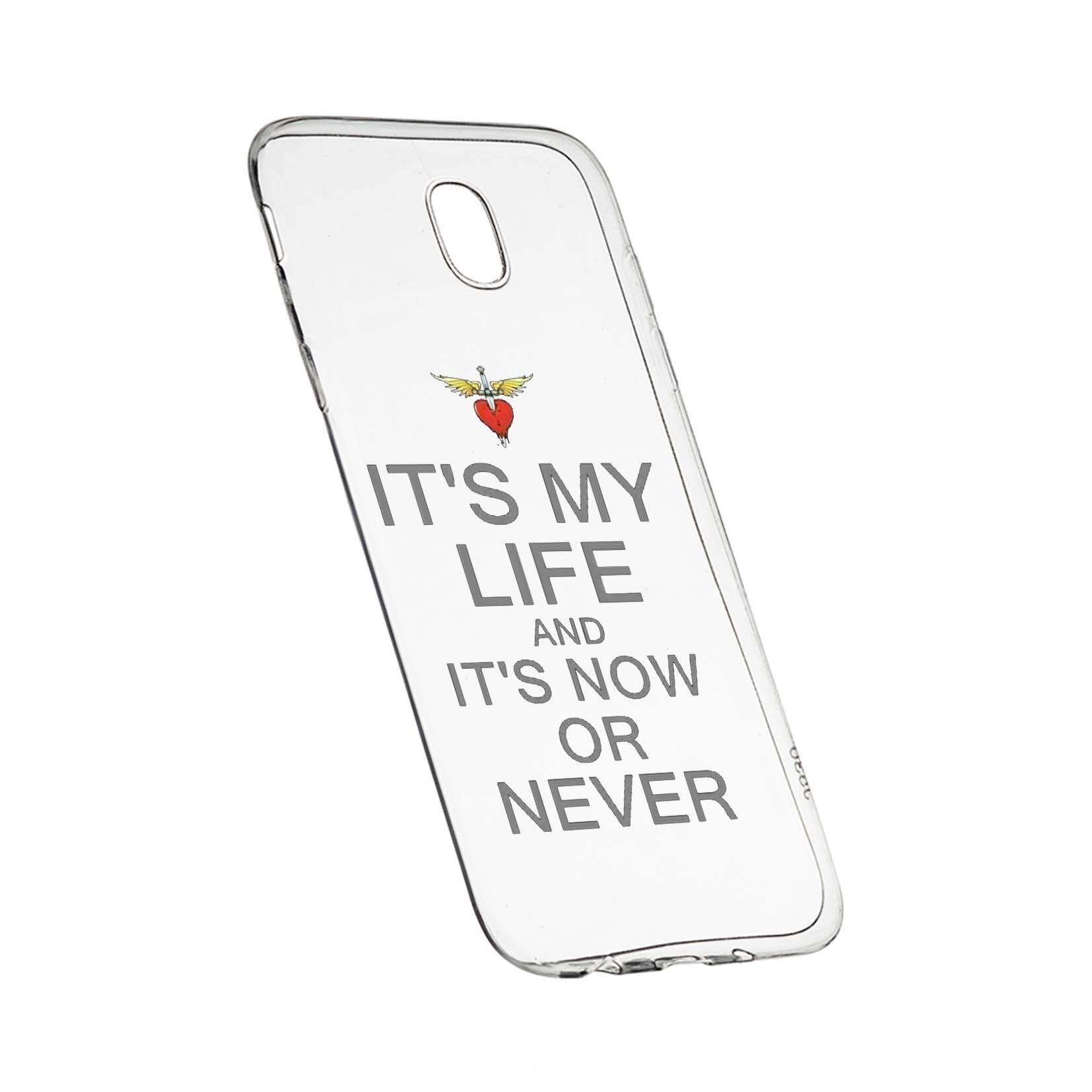 Husa de protectie It's My Life, pentru Samsung Galaxy J5 2017, rezistenta la uzura, anti-alunecare, din silicon Premium, 539