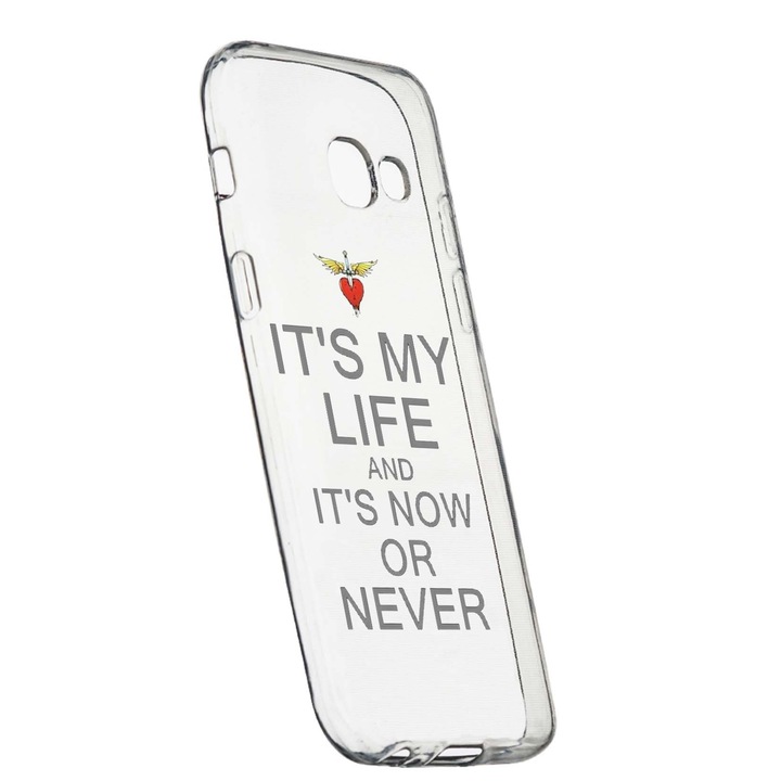 Husa de protectie It's My Life, pentru Samsung Galaxy J4 Plus 2018, rezistenta la uzura, anti-alunecare, din silicon Premium, 539