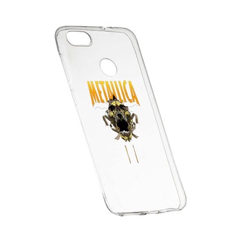 Husa de protectie Metallica, pentru Huawei P Smart, rezistenta la uzura, anti-alunecare, din silicon Premium, 542 Husa de protectie Metallica, pentru Huawei P Smart, rezistenta la uzura, anti-alunecare, din silicon Premium, 542