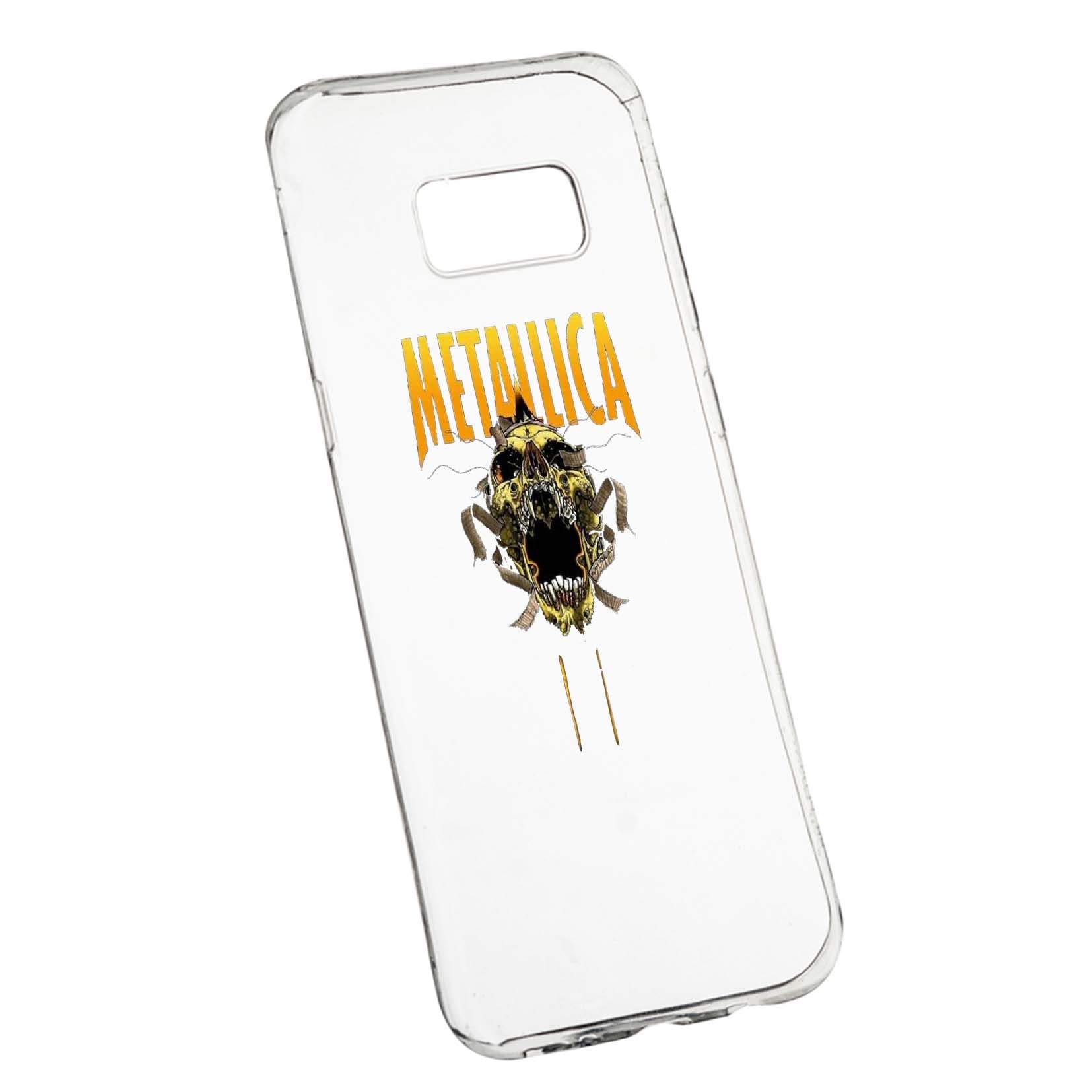 Husa de protectie Metallica, pentru Samsung Galaxy S8 Plus, rezistenta la uzura, anti-alunecare, din silicon Premium, 542