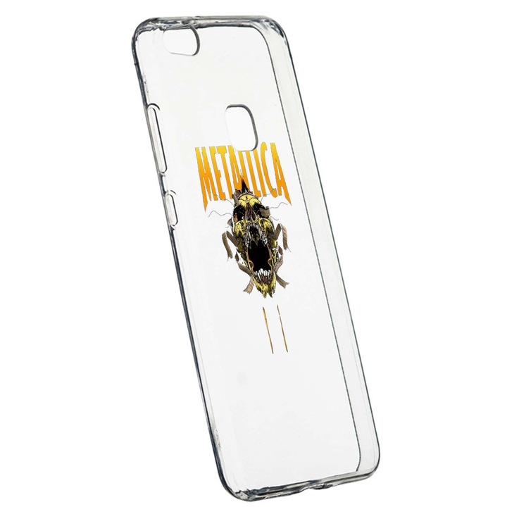 Защитен калъф Metallica за Huawei P10 Lite, устойчив на износване, противоплъзгащ, премиум силикон 542