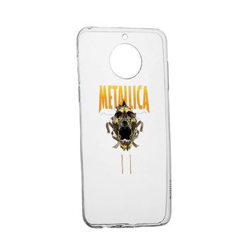 Husa de protectie Metallica, pentru Motorola Moto E5 Plus, rezistenta la uzura, anti-alunecare, din silicon Premium, 542 Husa de protectie Metallica, pentru Motorola Moto E5 Plus, rezistenta la uzura, anti-alunecare, din silicon Premium, 542