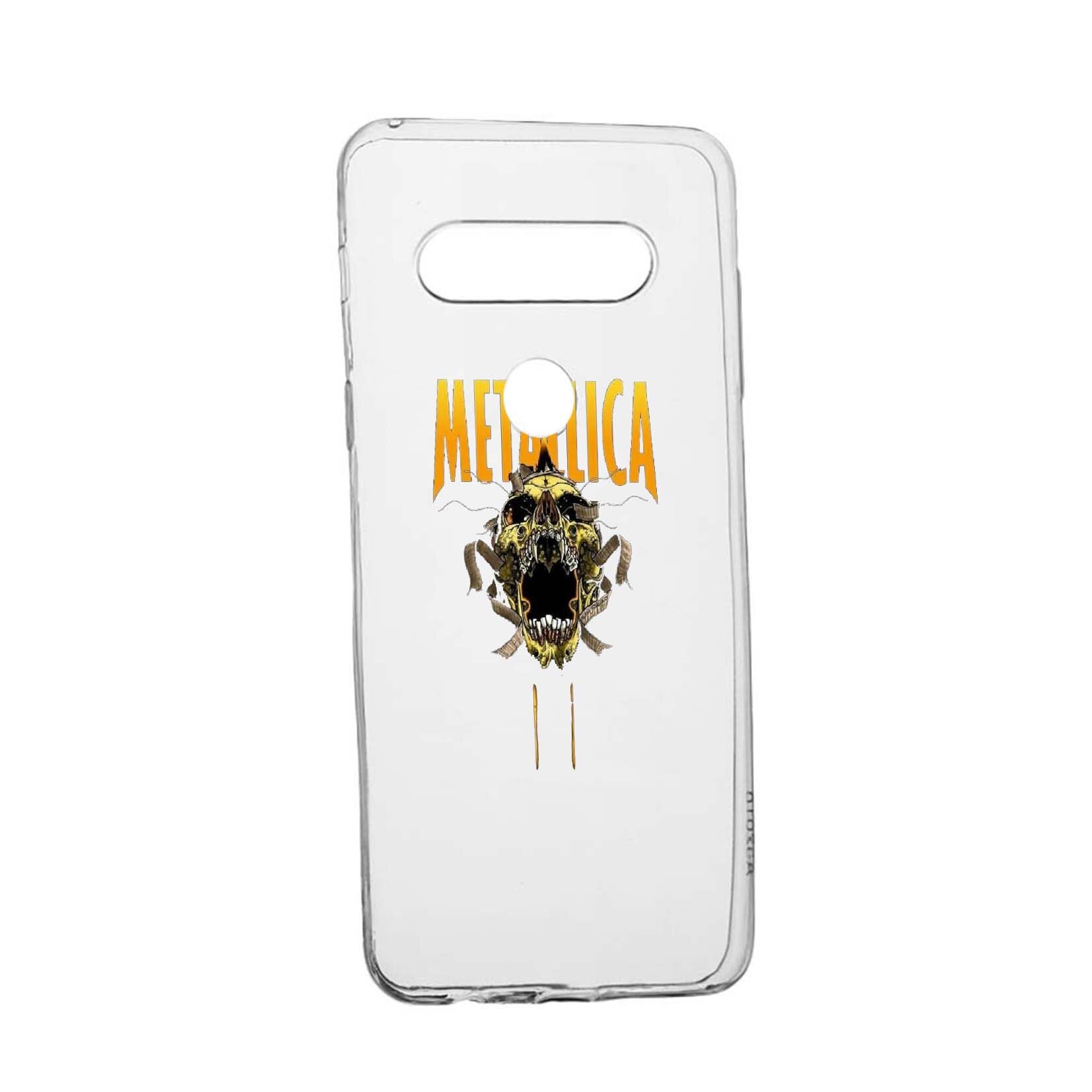 Husa de protectie Metallica, pentru LG K50 / Q60, rezistenta la uzura, anti-alunecare, din silicon Premium, 542
