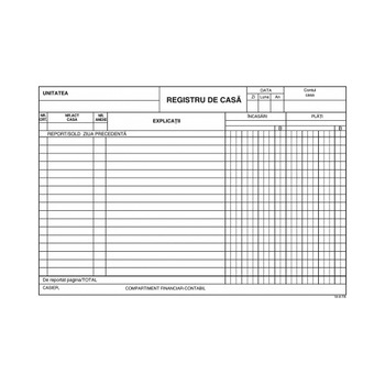 Registru casa autocopiativ EVOffice, A4 Registru casa autocopiativ EVOffice, A4