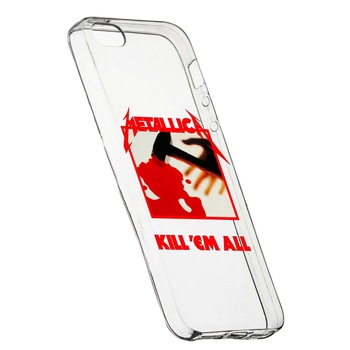 Husa de protectie Metallica, pentru Apple iPhone 5 / 5S / SE, rezistenta la uzura, anti-alunecare, din silicon Premium, 543 Husa de protectie Metallica, pentru Apple iPhone 5 / 5S / SE, rezistenta la uzura, anti-alunecare, din silicon Premium, 543