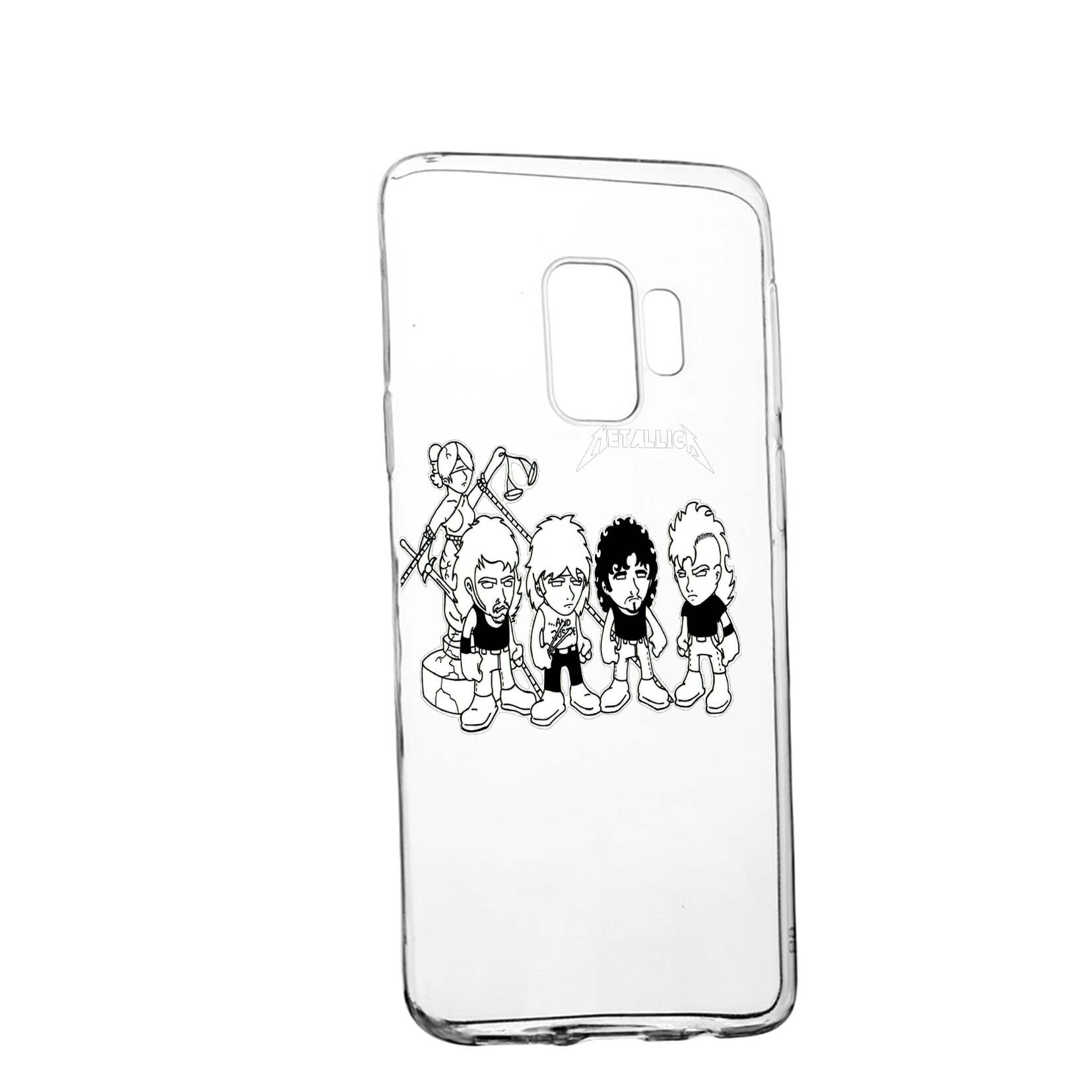 Husa de protectie Metallica, pentru Samsung Galaxy S9, rezistenta la uzura, anti-alunecare, din silicon Premium, 544